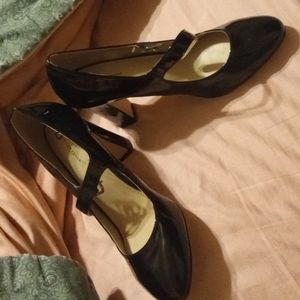 Shiny Black Mary Janes